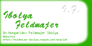 ibolya feldmajer business card